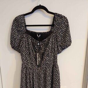 Scarlet Darkness Cottagecore Dress